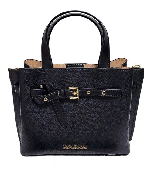 mini sac michael kors noir|black leather handbags michael kors.